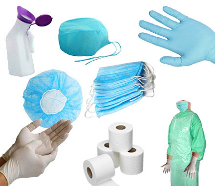 Shubh Surgical Supplier of Health Care Disposable Surgical Caps, Mask, Hand Gloves, Apron Products