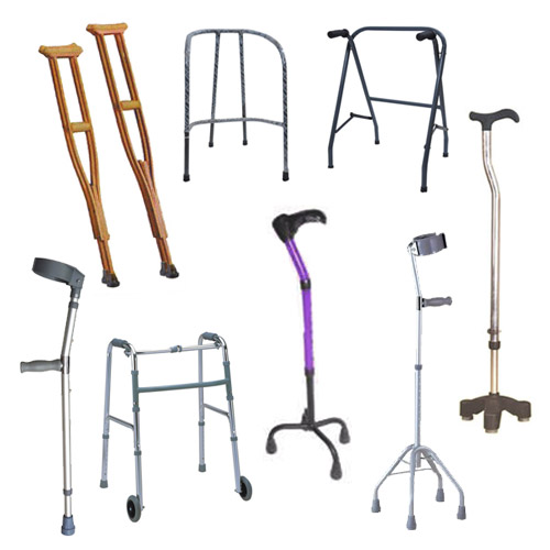 Shubh Surgical Supplier of SS Walking Hand Stick - Hand Walker Stick, Tripoid Folding Walker Stick, Elbow Crutches, Hand Walking Stand, Branded Companys Products in one Shop Our City 